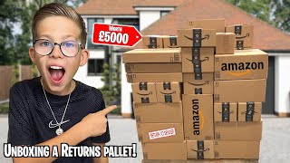 UNBOXING a AMAZON RETURNS PALLET WORTH £5000 WE PAID £500 [upl. by Kahl]