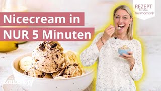 🍌🍫 Schnelle Nicecream mit Bananen amp Schokolade  Einfaches Thermomix® Rezept [upl. by Stolzer]