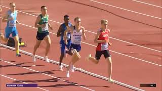 European Athletics U18 Championships Jerusalem  800m Round 1 Heat 23 [upl. by Cohby]