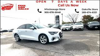 360° View of 2022 Audi A3 40 Komfort at Peel Car Sales  Best Car Showroom Tour 2024 [upl. by Ludeman232]