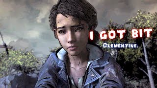 Clementine Getting Bitten Scene  The Walking Dead Season 4 Episode 4 [upl. by Ahcropal]