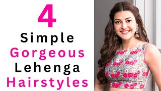 4 New amp Gorgeous Open Hairstyles For Lehenga  Simple Hairstyle [upl. by Bakki]