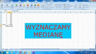 Średnia arytmetyczna mediana dominanta w programie Microsoft Excel [upl. by Norval512]