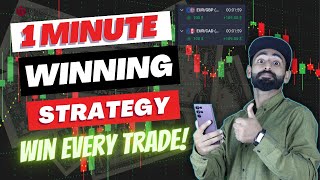 Quotex 1 Min Trading Strategy  100 Working Strategy [upl. by Emera]