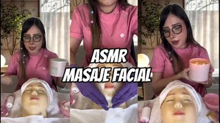 Masaje facial para que te relajes ✨ masajista massage asmr [upl. by Ibbed92]