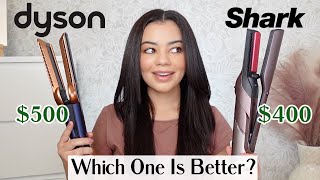 Dyson Airstrait VS Shark FlexFusion On Curly Hair 😱 SO IMPRESSED [upl. by Llednar681]