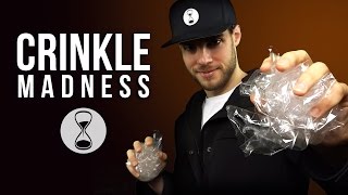 ASMR CRINKLE MADNESS  Intense 3D Crinkling Triggering Materials amp Male Whispering [upl. by Litha]