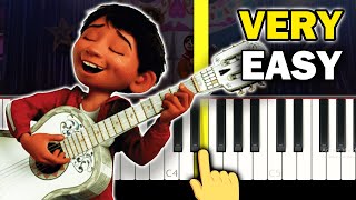 COCO  Un Poco Loco  VERY EASY Piano tutorial [upl. by Forelli]