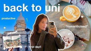 UNI VLOG 🎧 new semester romanticising first day 💌 edinburgh university [upl. by Panayiotis]