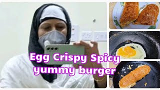 Egg Crispy Spicy taste bargar Recipe by Busybabay vlog [upl. by Ornstead]