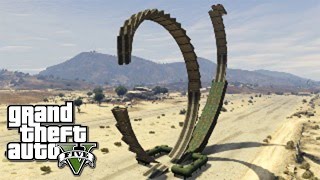 GTA V CARRERA LOCA LOOPING EXTRAÑO  RAMPA HACIA EL CIELO FUNNY MOMENTS xFaRgAnx [upl. by Dnanidref267]