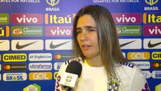 Seleção Brasileira Feminina Emily fala sobre a estreia no Torneio das Nações [upl. by Adriaens]