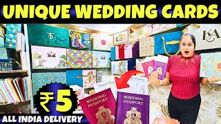 Cheapest wedding cards in Chawri bazar Chandni chowk market delhi Unique invitation cards cards [upl. by Mccallion]