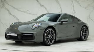 2020 Porsche 911 992 Carrera  Aventurine Green  Walkaround  Engine amp Exhaust Sound [upl. by Anirehtak209]