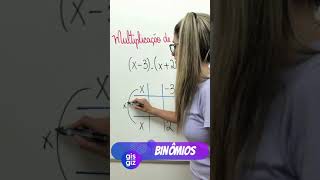 MULTIPLICAÇÃO DE BINÔMIOS  PRODUTOS NOTAVEIS \Prof Gis shorts [upl. by Nyleda]