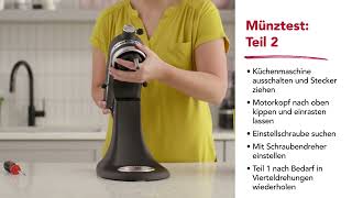 So stellen Sie den Abstand zwischen Rührer und Schüssel an der KitchenAid Küchenmaschine ein [upl. by Charity]