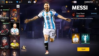 MESSI CHARACTER ✅ CLAIM NEW RAMPAGE BUNDLES 🤑 BUY 190000 DIAMONDS 💎 FREE FIRE 🔥🔥 [upl. by Gunar]