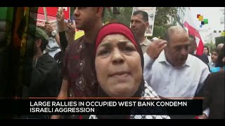 FTS 12 30 0710 West Bank mobilizes to repudiate Israels escalation of violence [upl. by Gwenny]