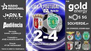 DIRETO SC BRAGA X SPORTING CP 1845 [upl. by Steep]