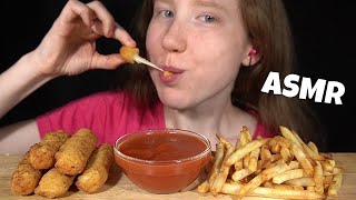 ASMR CHEESY MOZZARELLA STICKS MUKBANG No Talking EATING SOUNDS [upl. by Ennairek635]