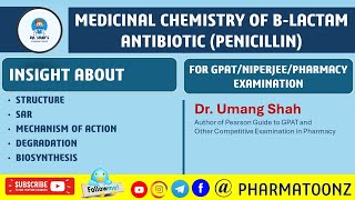 Medicinal Chemistry and SAR of Penicillin II Beta Lactam Antibiotic II Penicillin Betalactam [upl. by Wiltz]