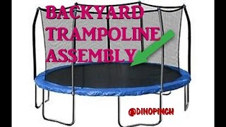 Round Trampoline ASSEMBLY [upl. by Ayimat]