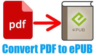 How to Convert PDF to ePUB  Easy amp Fast Tutorial [upl. by Pleione]