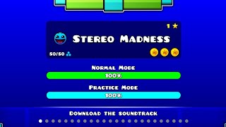 Geometry Dash  Stereo Madness All Coins [upl. by Stoll]