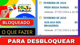 âš ï¸ BOLSA FAMÃLIA BLOQUEADO O QUE FAZER PARA DESBLOQUEAR NO MÃŠS DE MARÃ‡O [upl. by Chon656]