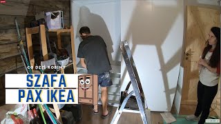 Montaż przesuwnej szafy PAXHasvik z Ikea [upl. by Norrat839]