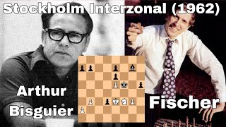 Arthur Bisguier vs Robert James Fischer Stockholm Interzonal 1962 [upl. by Vitia938]