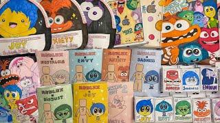 💥paper diy💥 INSIDE OUT 2 Paper Crafts Collection unboxing  Blind BagsBoxes Compilation  asmr [upl. by Egedan]