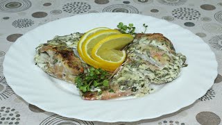 Морской окунь в сметанной заливке Готовим вкусную рыбу [upl. by Nosnar]