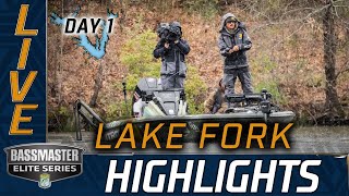 Highlights Day 1 Bassmaster action at Lake Fork [upl. by Ziegler]