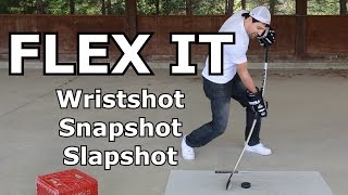 Flexing the stick  Wristshot Slapshot and Snapshot  Complete Shot video 5 [upl. by Mazonson]