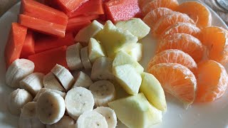 Asmr Peeling And Cutting Fruits Healthy fruits [upl. by Nomyad361]