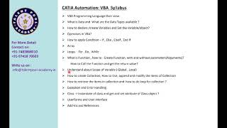 CAD Customisationand CATIA VBA Automation Learning Quickly with an hour [upl. by Barclay]