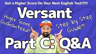 🗣️ Versant English Speaking amp Listening Test Training Master Part C with Simple Answers [upl. by Htiekram]