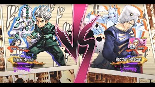 quotPS5 Gameplay JoJos Bizarre Adventure  Koichi vs Weather AllStar Battle Rquot [upl. by Pepi433]