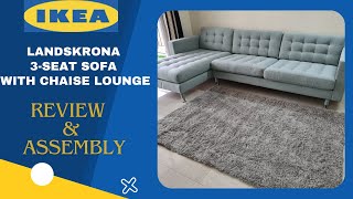 Review  IKEA LANDSKRONA 3seat Sofa with Chaise Lounge [upl. by Fabrianna]