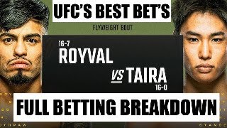 UFC Best Bets UFC Fight Night Royval vs Taira Betting Breakdown [upl. by Lohrman233]