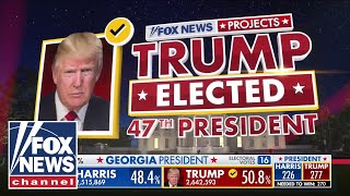 Trump elected 47th president Fox News projects [upl. by Auqinat]