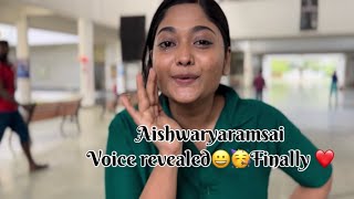 Aishwaryaramsai first own voice video😍MounaragamAsianetkalyaniAishwarya [upl. by Nevla]