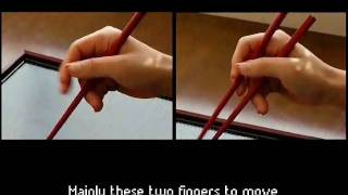 The Answer Book Guide to mastering the chopsticks within 5 minutes How to hold chopsticks [upl. by Threlkeld905]