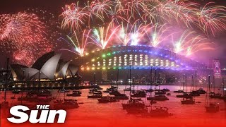 LIVE Sydney welcomes in the New Year with spectacular fireworks show [upl. by Hsima612]