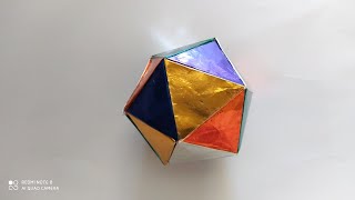 Icosahedron Origami  step by step method [upl. by Dric]