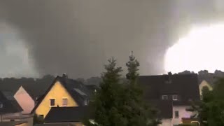 Strong Tornado in NRW Germany  May 2022 [upl. by Anoiuq]