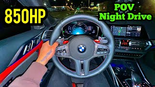 850HP BMW G82 M4 Competition XDrive POV Night Drive  Launch amp Acceleration [upl. by Ylrehs]