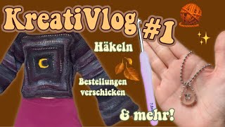 KreatiVlog 1 Häkeln Bestellungen verschicken amp mehr 🫶🏻  LOUISENKIND [upl. by Lorine377]