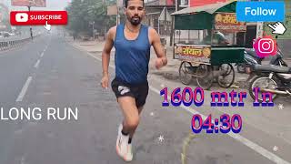 1600 mtr in 0430 💪💯 30 km daily running 🏃‍♂️ trending motivation longrun running viralvideo [upl. by Ennailuj913]